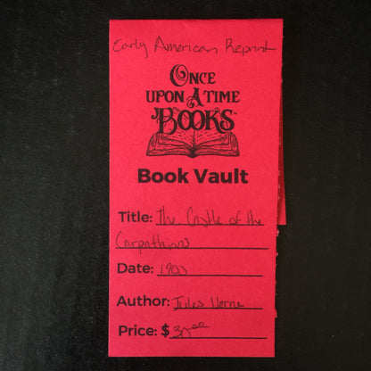The Castle of the Carpathians - Jules Verne - Early American Reprint - 1900