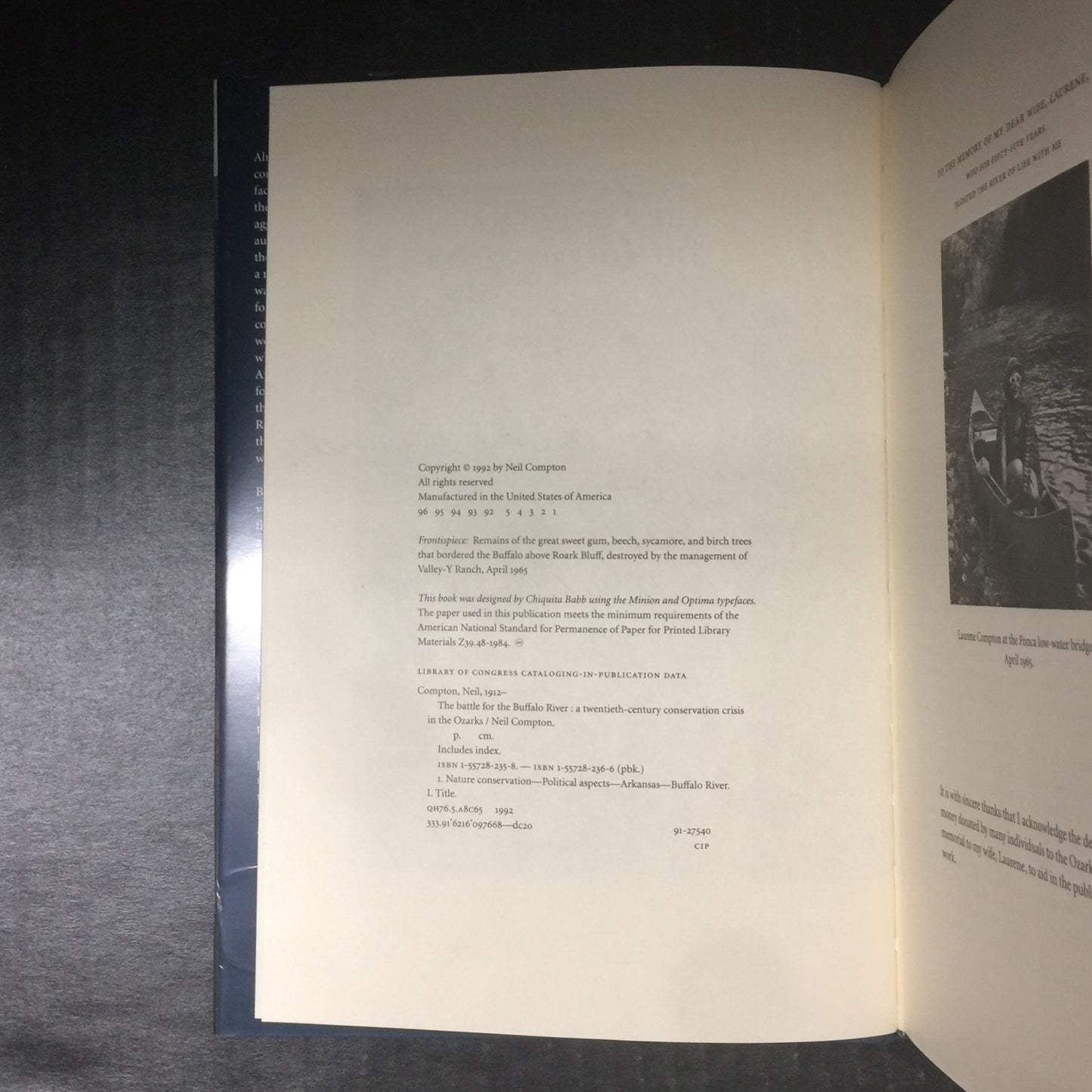 The Battle For The Buffalo River - Neil Compton - Signed by Author - 1992