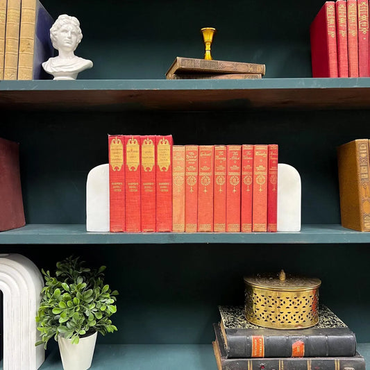 Books by the Foot | Vintage Classic Ornate Decorative Designer Bundle | Collection of Hardcover Books | Display Prop & Staging | Home Decor
