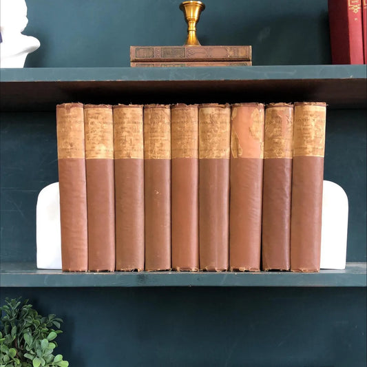 Vintage Classic Set of Limited Edition Sir Walter Scott Hardcovers : Decorative Display Set, Home Staging
