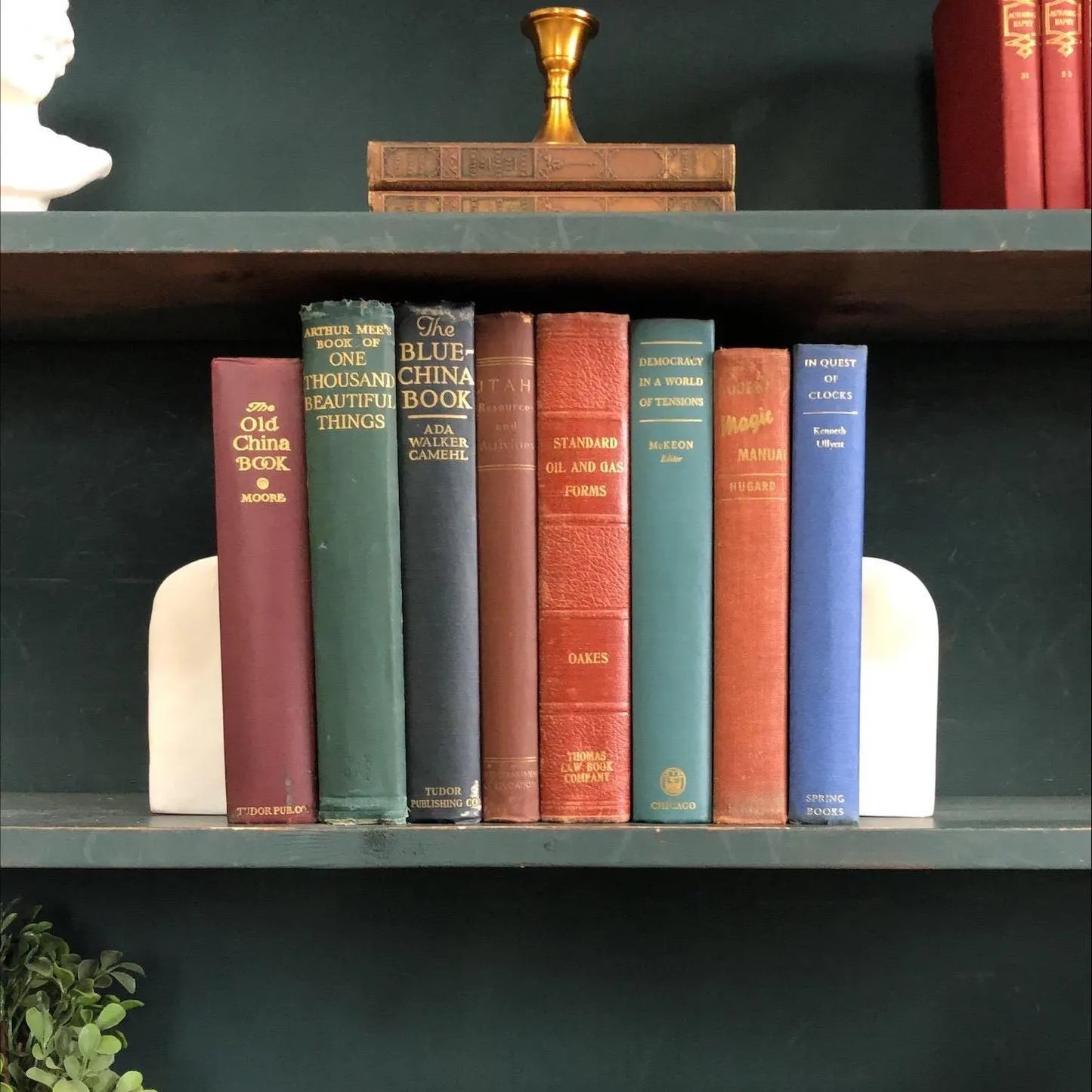 Decorative Non-Fiction Books by the Foot: Display Prop - 8 Hardcover Books