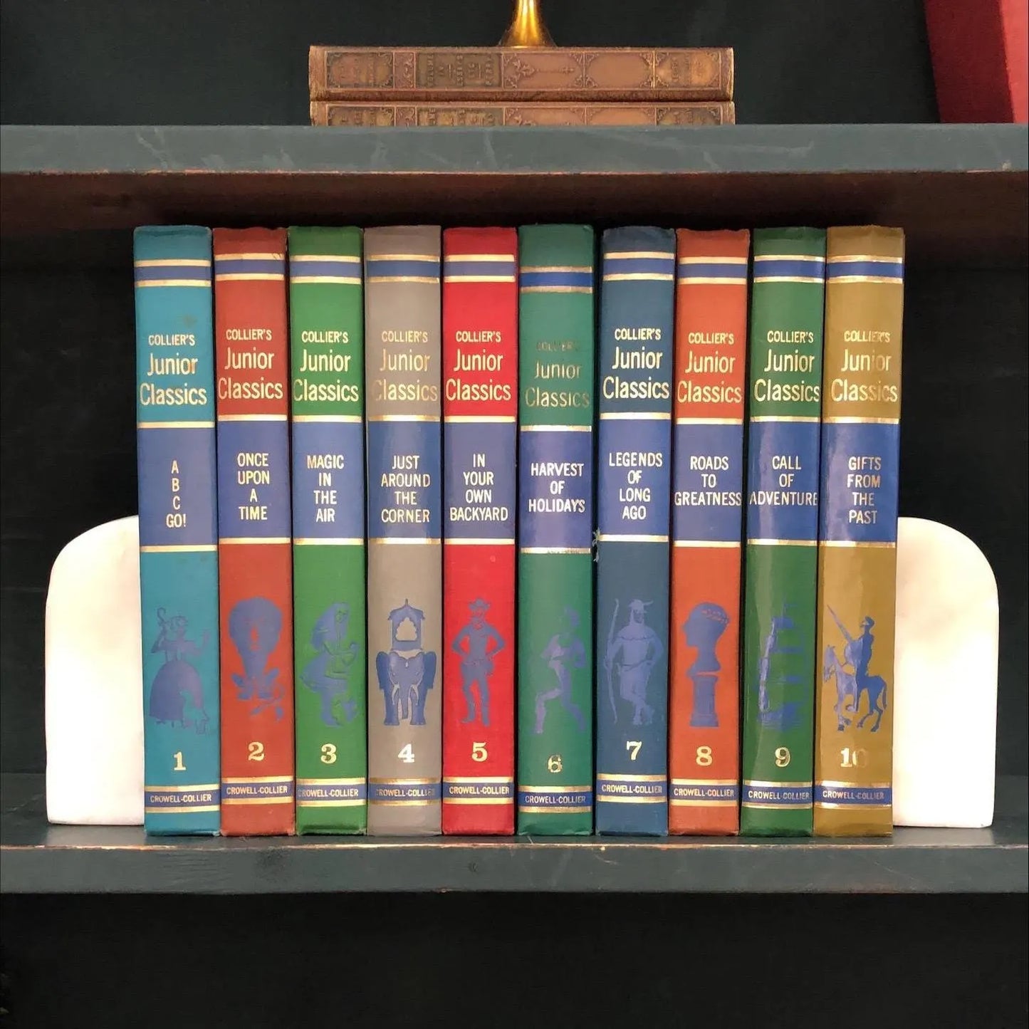 Classic Books by the Foot: Collier's Junior Classics Complete Set 10 Volumes, Display Hardcovers
