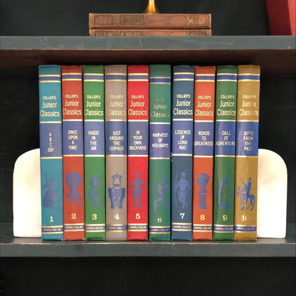 Classic Books by the Foot: Collier's Junior Classics Complete Set 10 Volumes, Display Hardcovers