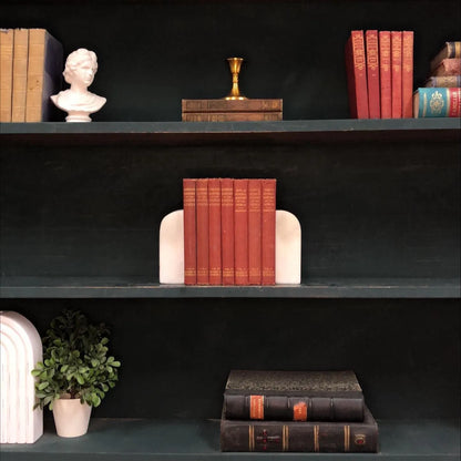 Vintage Hardcover Books by the Foot: Historical Decorative Display - Set of 7