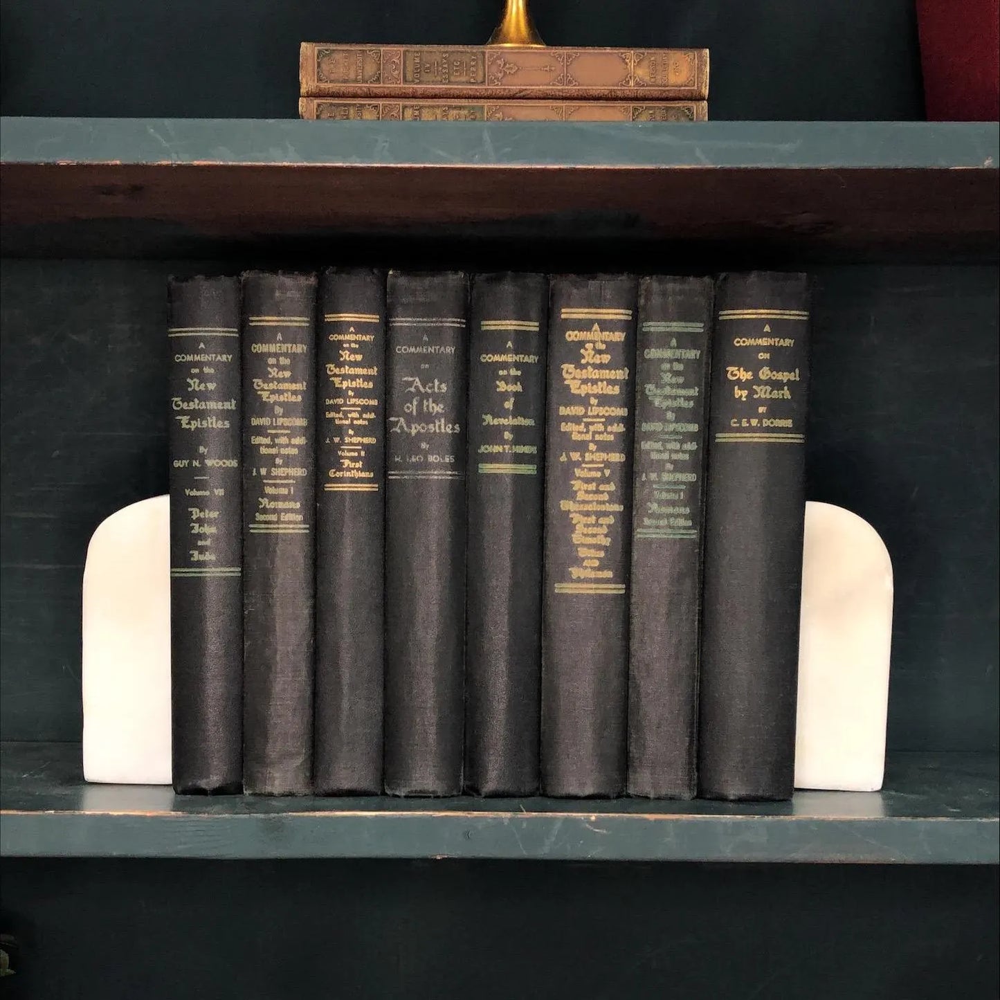 Ornate Decorative Books by the Foot: A Biblical Commentary, Display Hardcovers