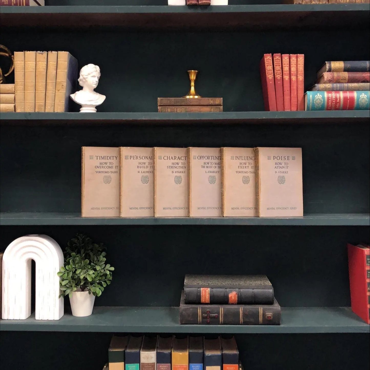 Classic Books by the Foot: Mental Efficiency, Decorative Hardcover Set, Display Hardcovers