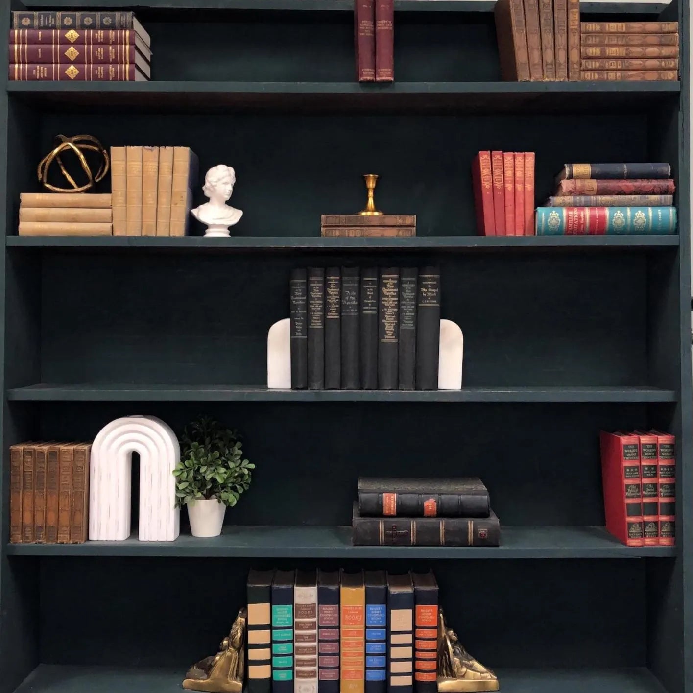 Ornate Decorative Books by the Foot: A Biblical Commentary, Display Hardcovers