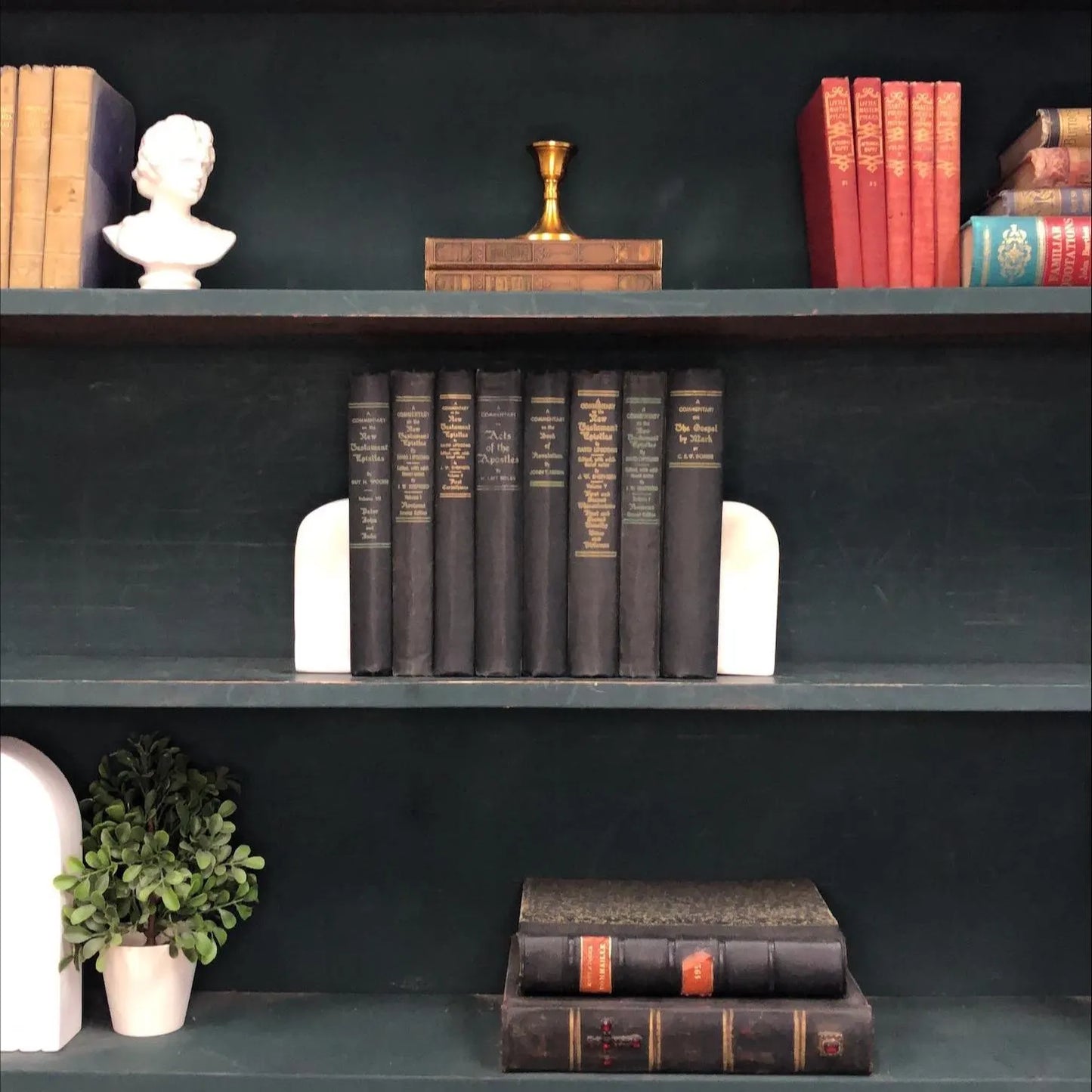 Ornate Decorative Books by the Foot: A Biblical Commentary, Display Hardcovers