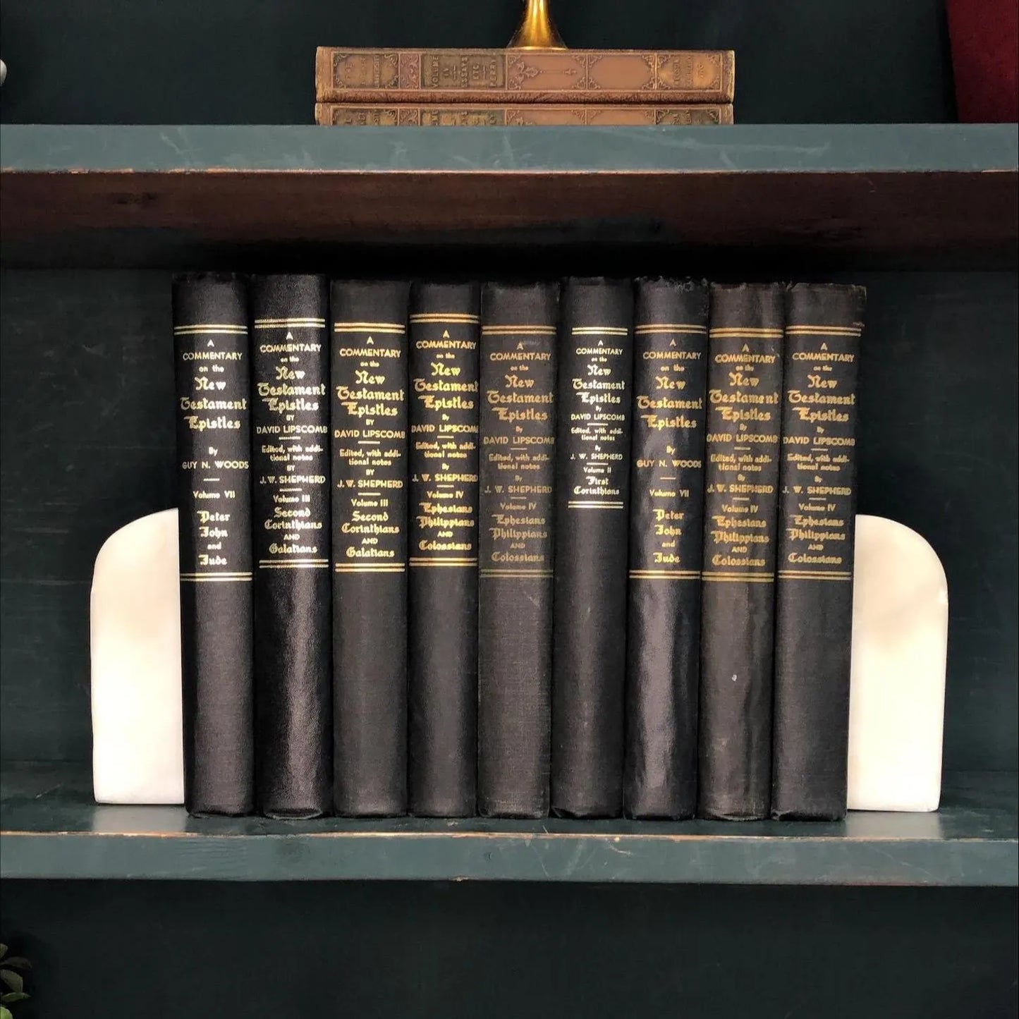 Ornate Decorative Books by the Foot: A Biblical Commentary, Display Hardcovers