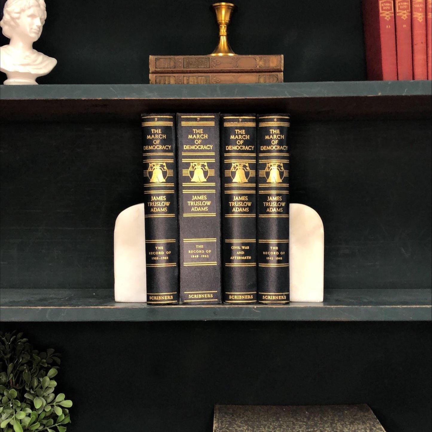 Classic Books by the Foot: March of Democracy, Decorative Hardcover Set, Display Hardcovers