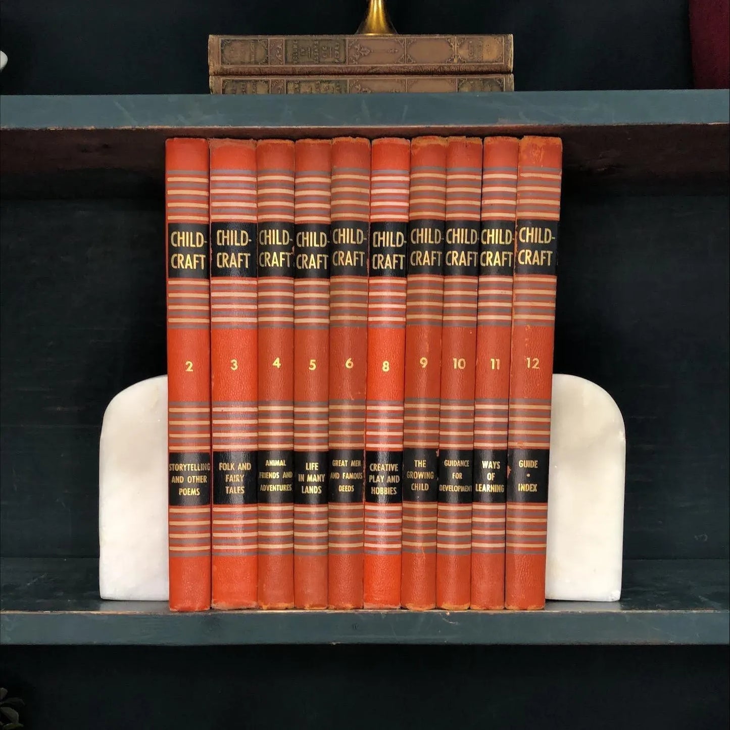 Vintage Hardcover Books by the Foot: Childcraft How and Why Library