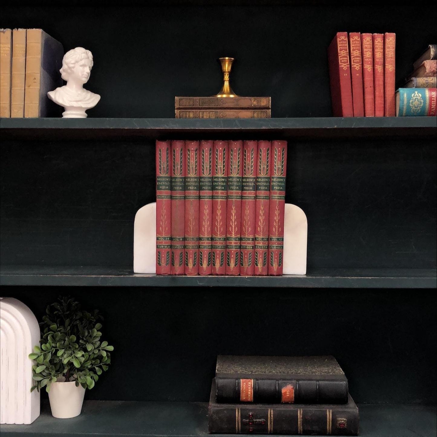 Non-Fiction Books by the Foot: Nelson's Encyclopedia, Decorative Hardcover Set, Display Hardcovers