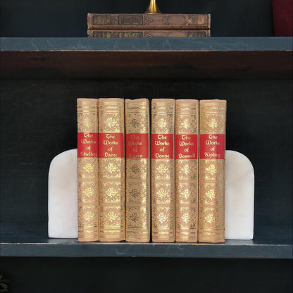 Classic Books by the Foot: The Works of, Gold Gilt, Decorative Hardcover Set, Display Hardcovers