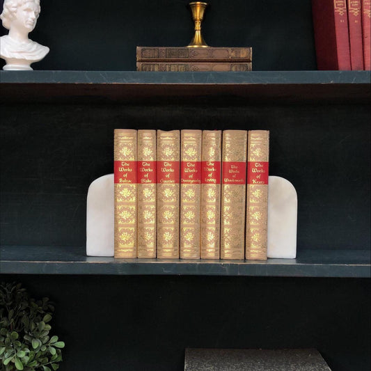 Classic Books by the Foot: The Works of, Gold Gilt, Decorative Hardcover Set, Display Hardcovers