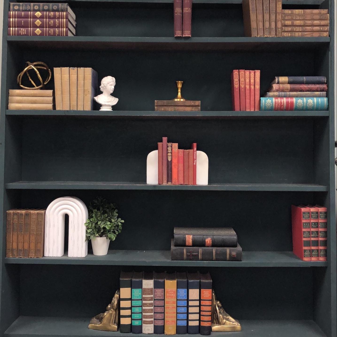 Classic Books by the Foot: Red Pocket Books, Decorative Hardcover Set, Display Hardcovers