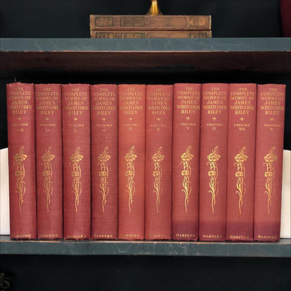 Classic Books by the Foot: The Complete Works James Whitcomb Riley, Decorative Hardcover Set, Display Hardcovers