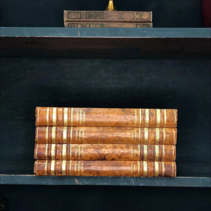 Foreign Language Books by the Foot: Ornate Swedish, Decorative Hardcover Set, Display Hardcovers