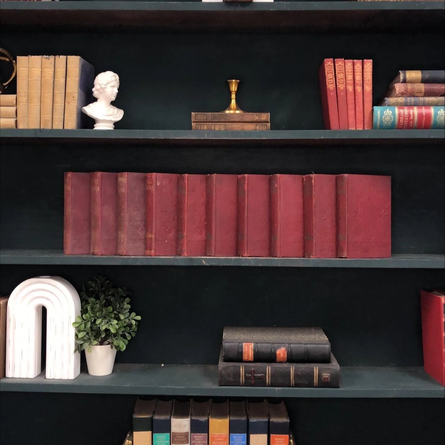 Juvenile Books by the Foot: Elsie Dinsmore, Decorative Hardcover Set, Display Hardcovers