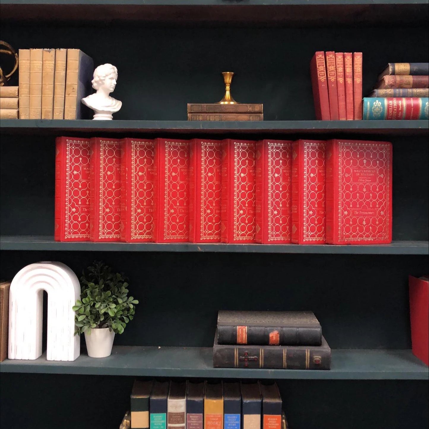 Classic Books by the Foot:  Masterpieces of Mystery, Decorative Hardcover Set, Display Hardcovers
