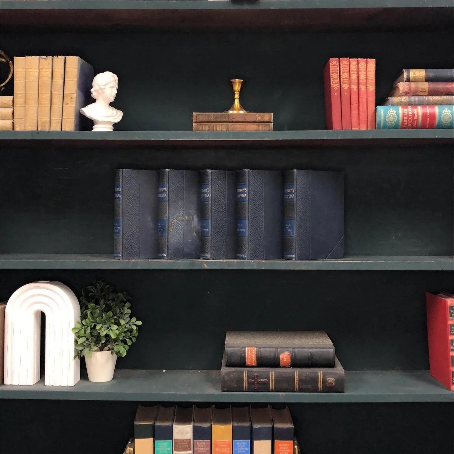 Non-fiction Books by the Foot: Everybody's Encyclopedia, Decorative Hardcover Set, Display Hardcovers