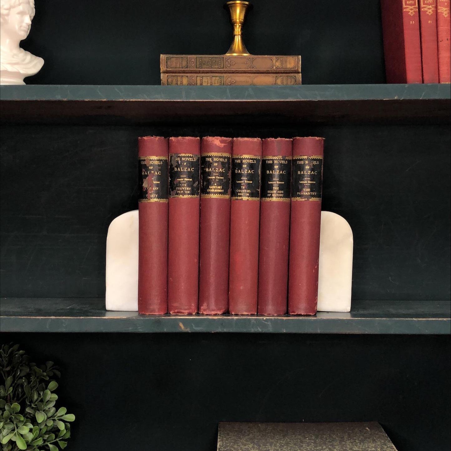 Classic Books by the Foot: The Novels of Balzac Limited Edition, Decorative Hardcover Set, Display Hardcovers