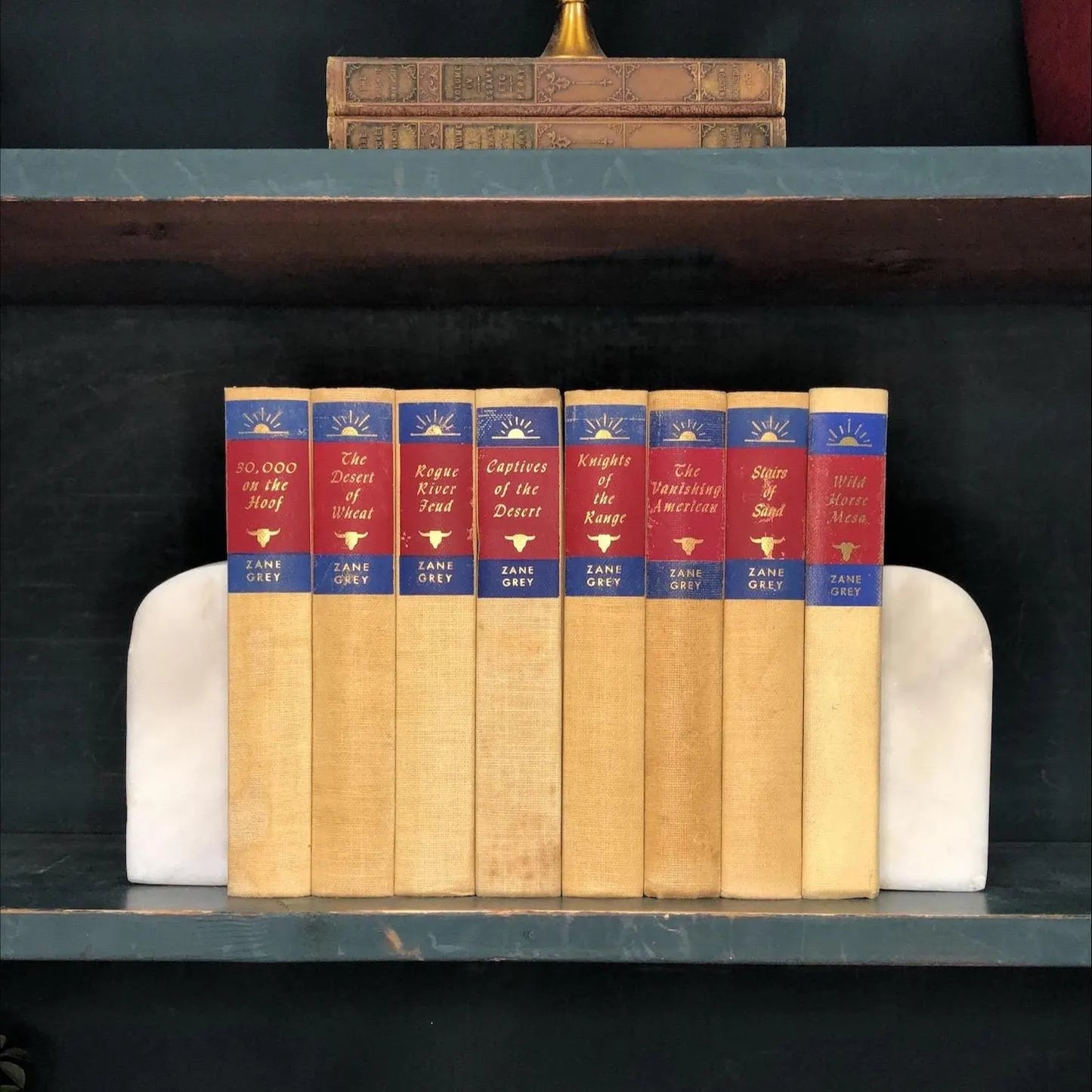Classic Books by the Foot: Western Ranch Decor Set, Decorative Hardcover Set, Display Hardcovers