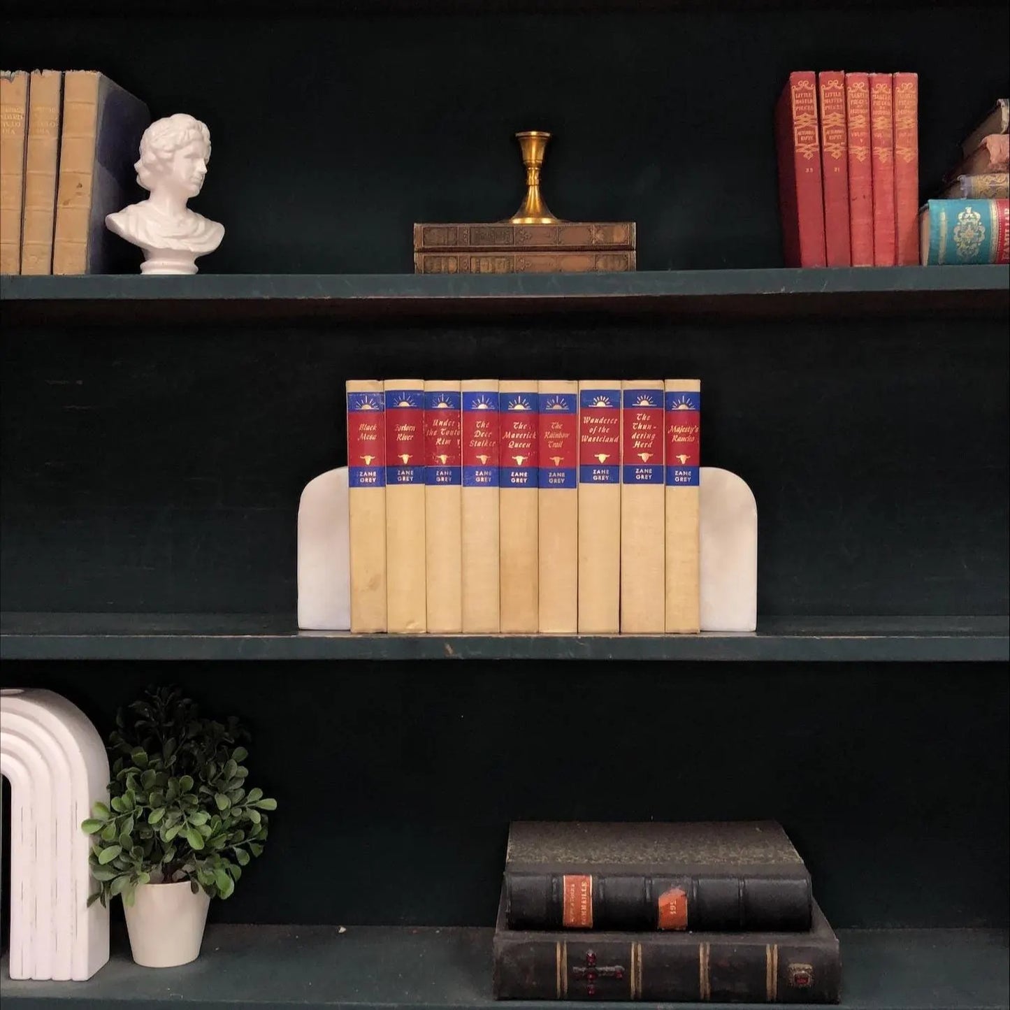 Classic Books by the Foot: Western Ranch Decor Set, Decorative Hardcover Set, Display Hardcovers