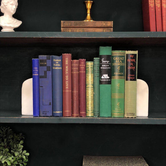 Heritage Scholar: Vintage Decorative Hardcover Books by the Foot