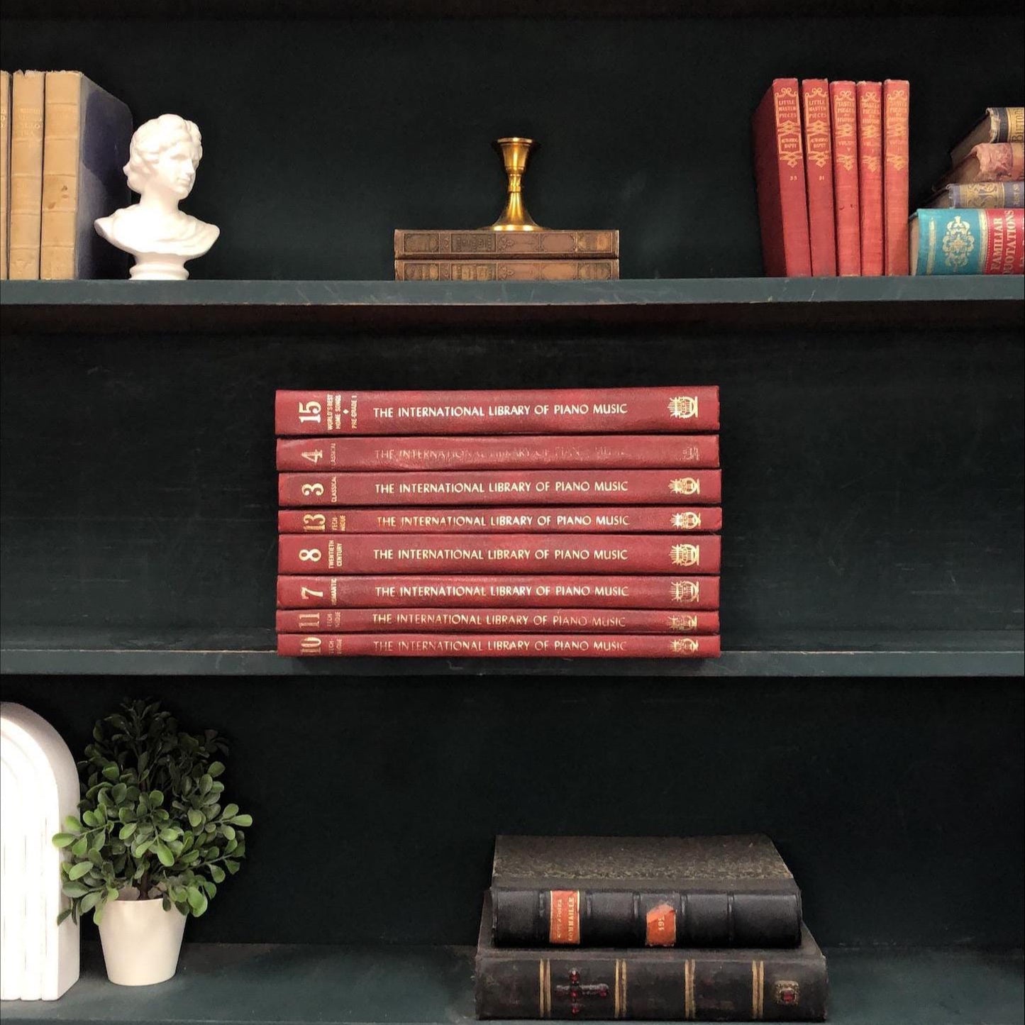 Non-Fiction Books by the Foot: The International Library of Piano Music, Decorative Hardcover Set, Display Hardcovers
