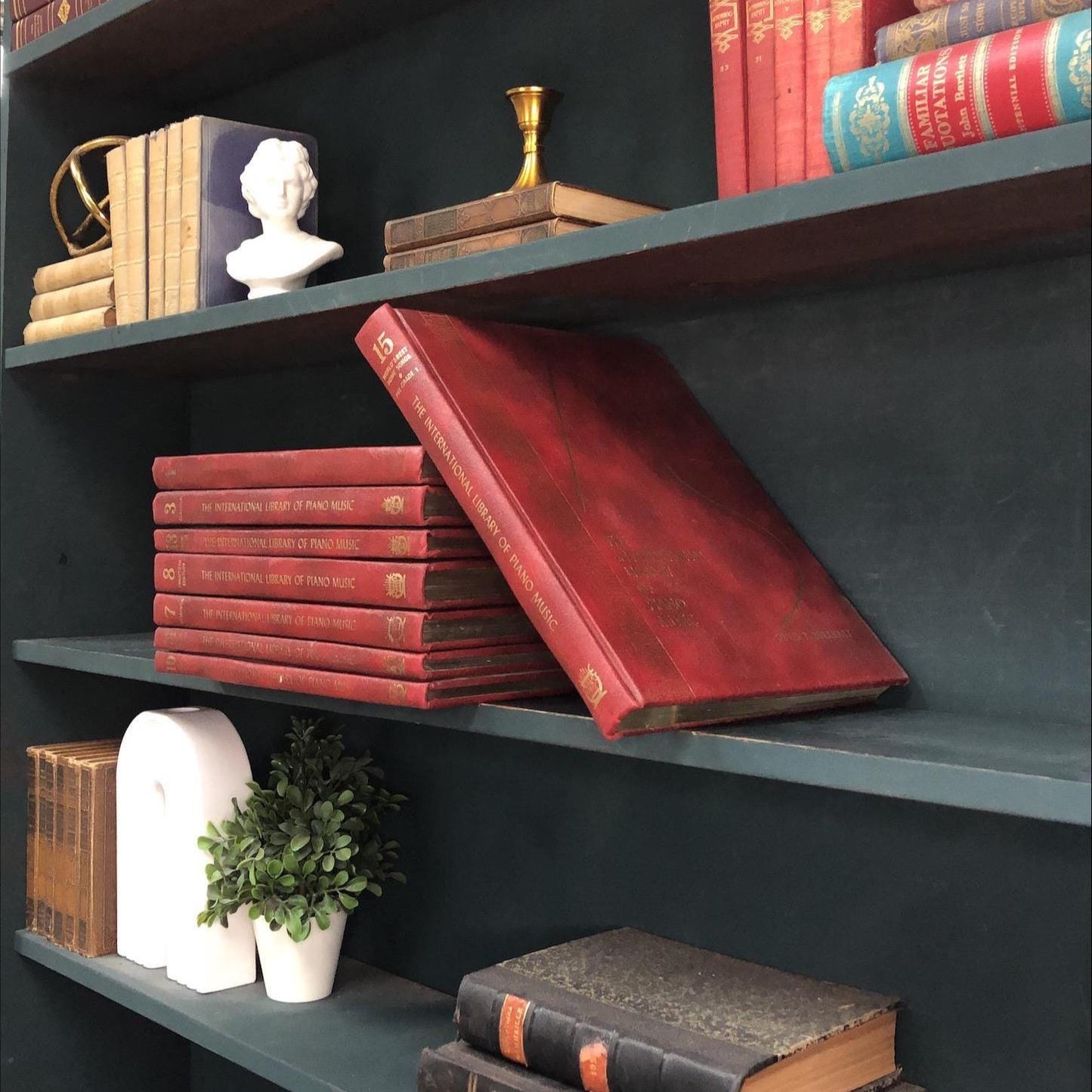Non-Fiction Books by the Foot: The International Library of Piano Music, Decorative Hardcover Set, Display Hardcovers