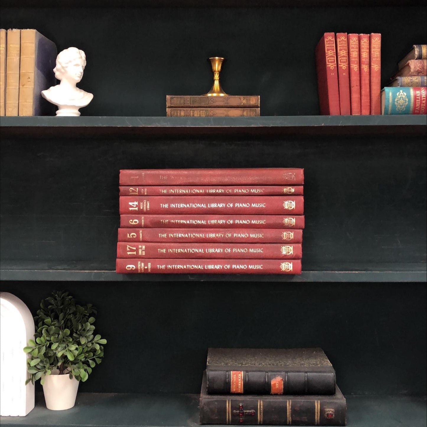 Non-Fiction Books by the Foot: The International Library of Piano Music, Decorative Hardcover Set, Display Hardcovers