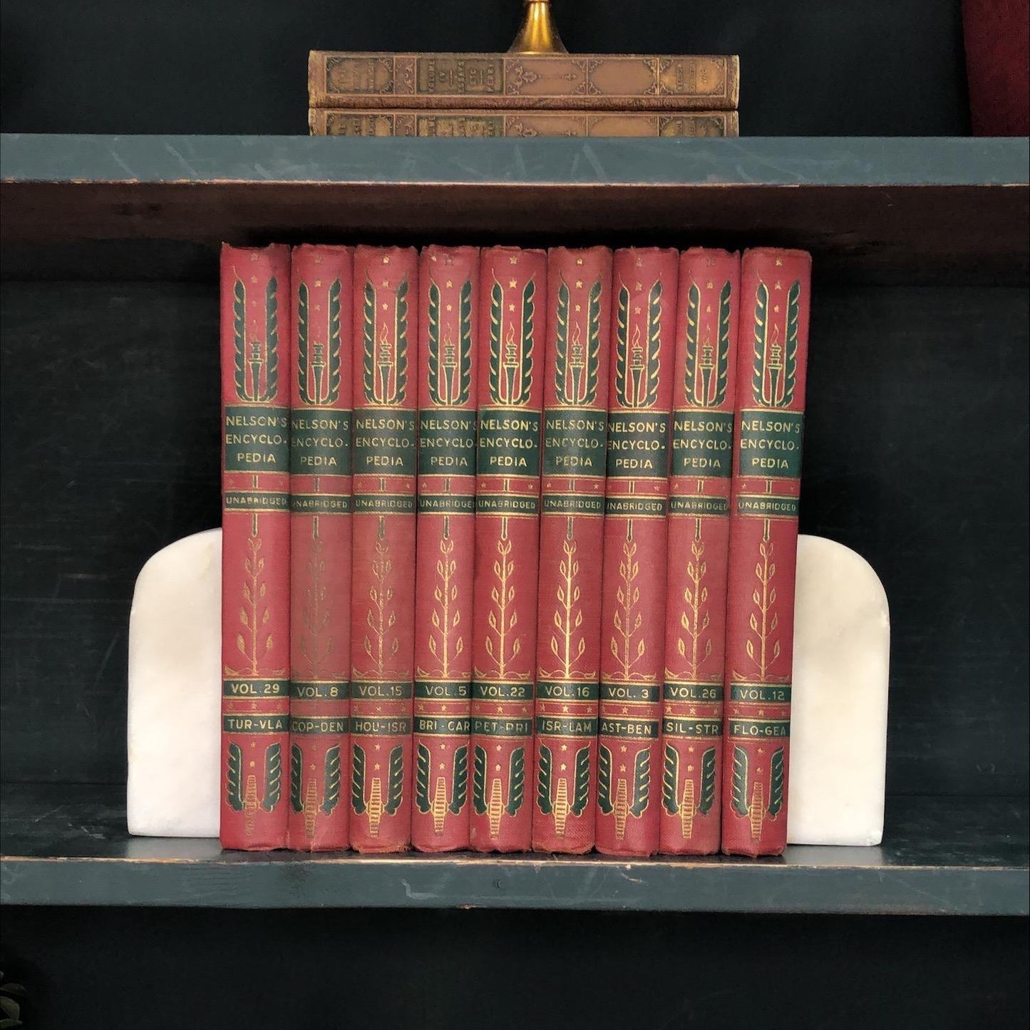 Non-Fiction Books by the Foot: Nelson's Encyclopedia, Decorative Hardcover Set, Display Hardcovers