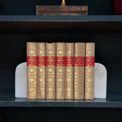 Classic Books by the Foot: The Works of, Gold Gilt, Decorative Hardcover Set, Display Hardcovers
