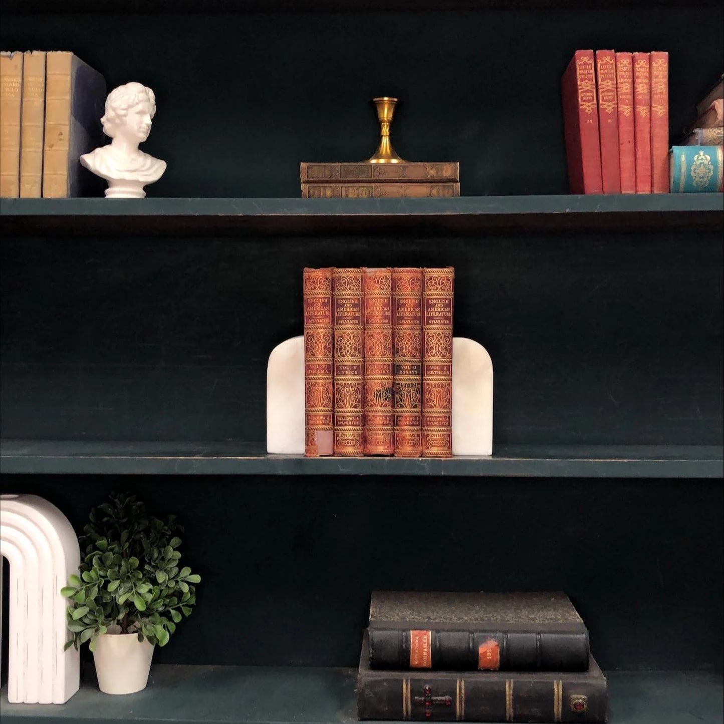 Classic Books by the Foot: English and American Literature Decorative Hardcover Set, Display Hardcovers