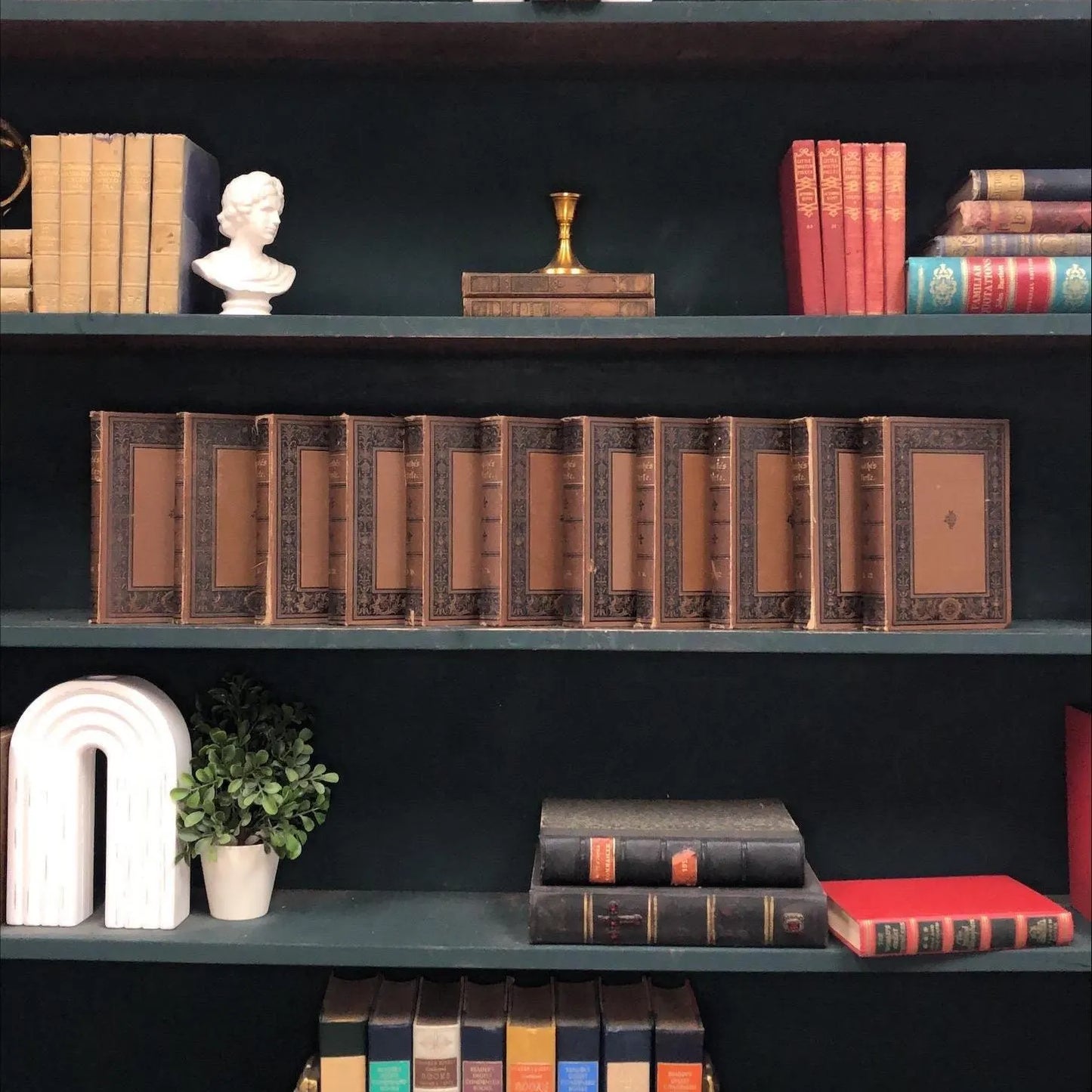 Foreign Language Books by the Foot: Goethe's German, Decorative Hardcover Set, Display Hardcovers