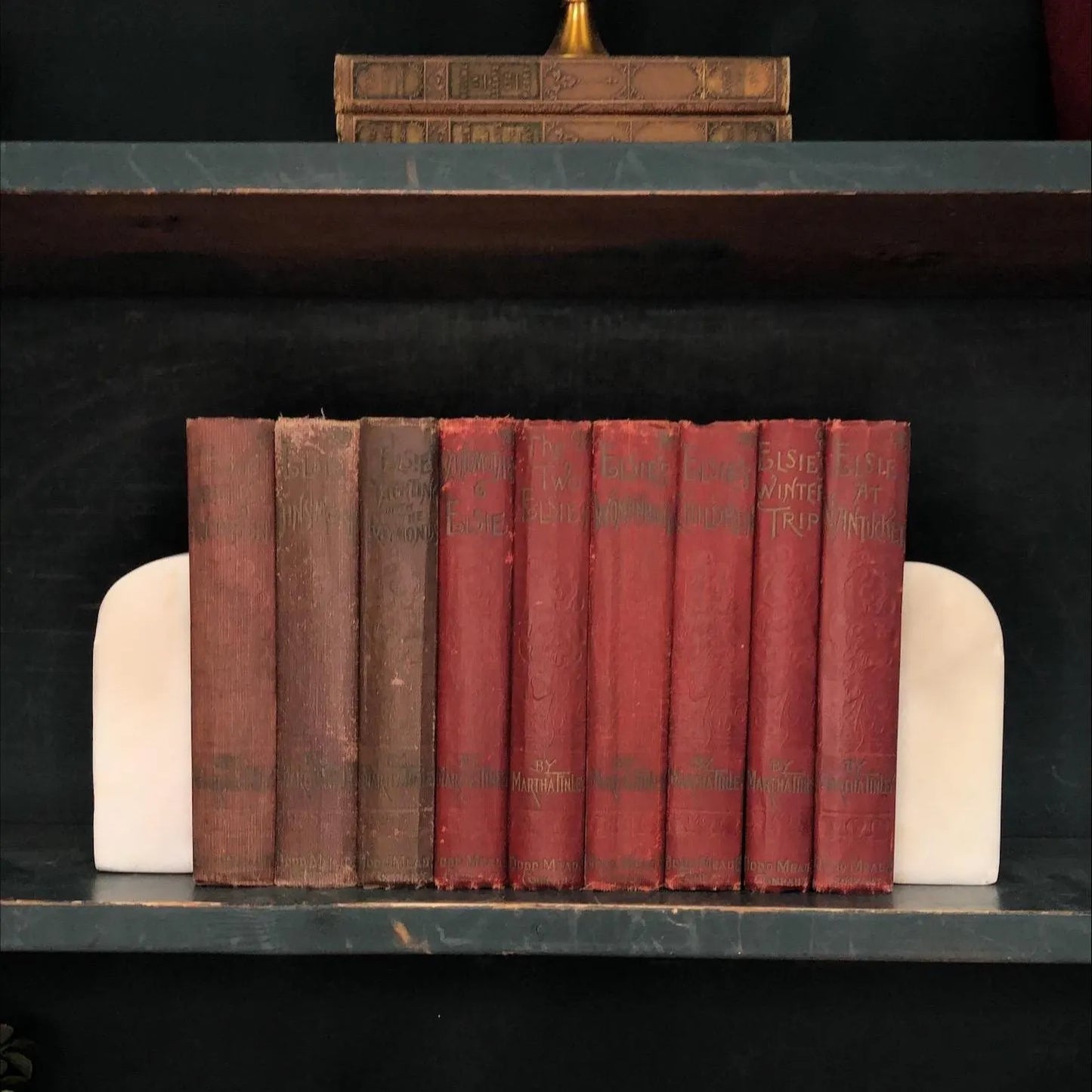 Juvenile Books by the Foot: Elsie Dinsmore, Decorative Hardcover Set, Display Hardcovers