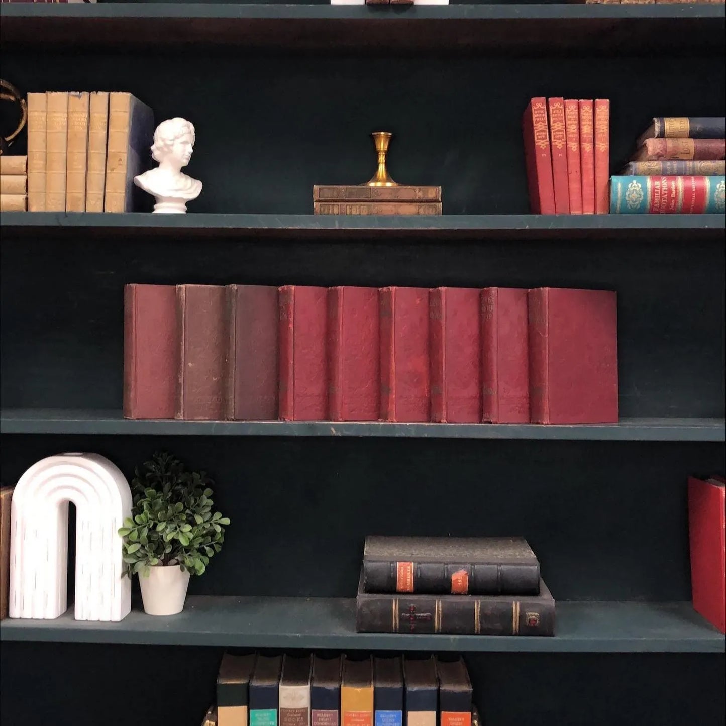 Juvenile Books by the Foot: Elsie Dinsmore, Decorative Hardcover Set, Display Hardcovers
