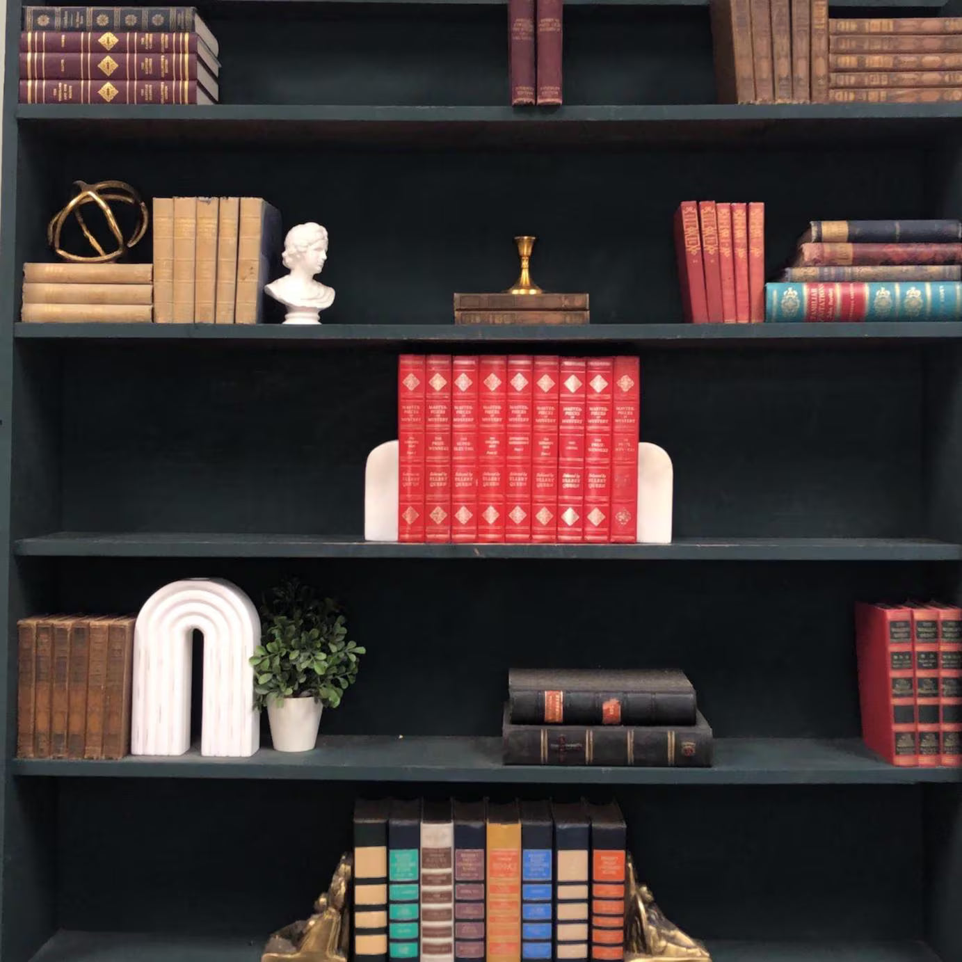 Classic Books by the Foot:  Masterpieces of Mystery, Decorative Hardcover Set, Display Hardcovers