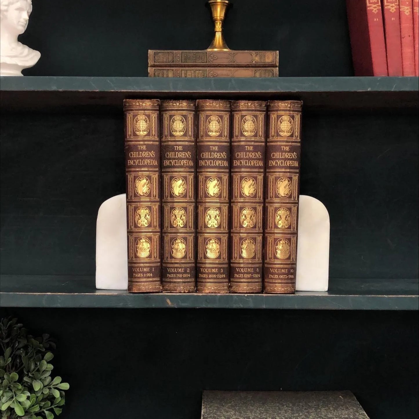Juvenile Books by the Foot: The Children's Encyclopedia, Decorative Hardcover Set, Display Hardcovers