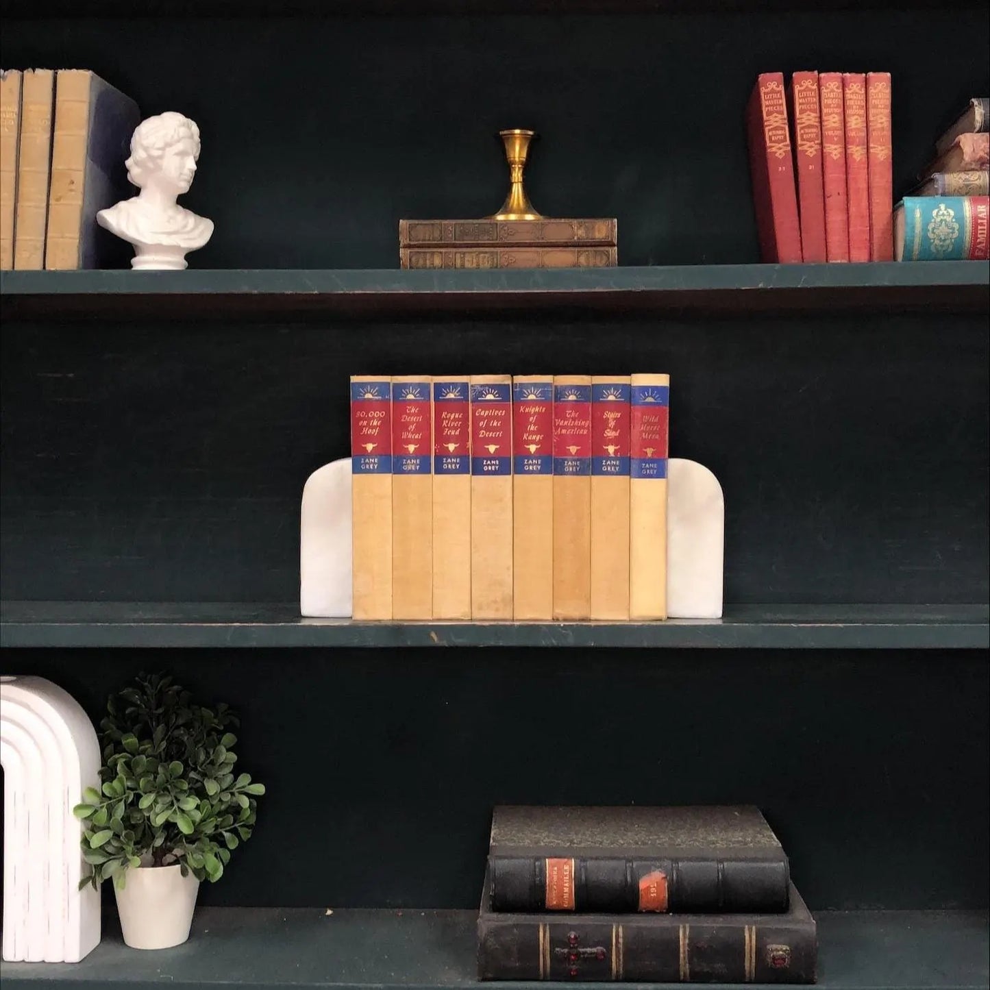 Classic Books by the Foot: Western Ranch Decor Set, Decorative Hardcover Set, Display Hardcovers