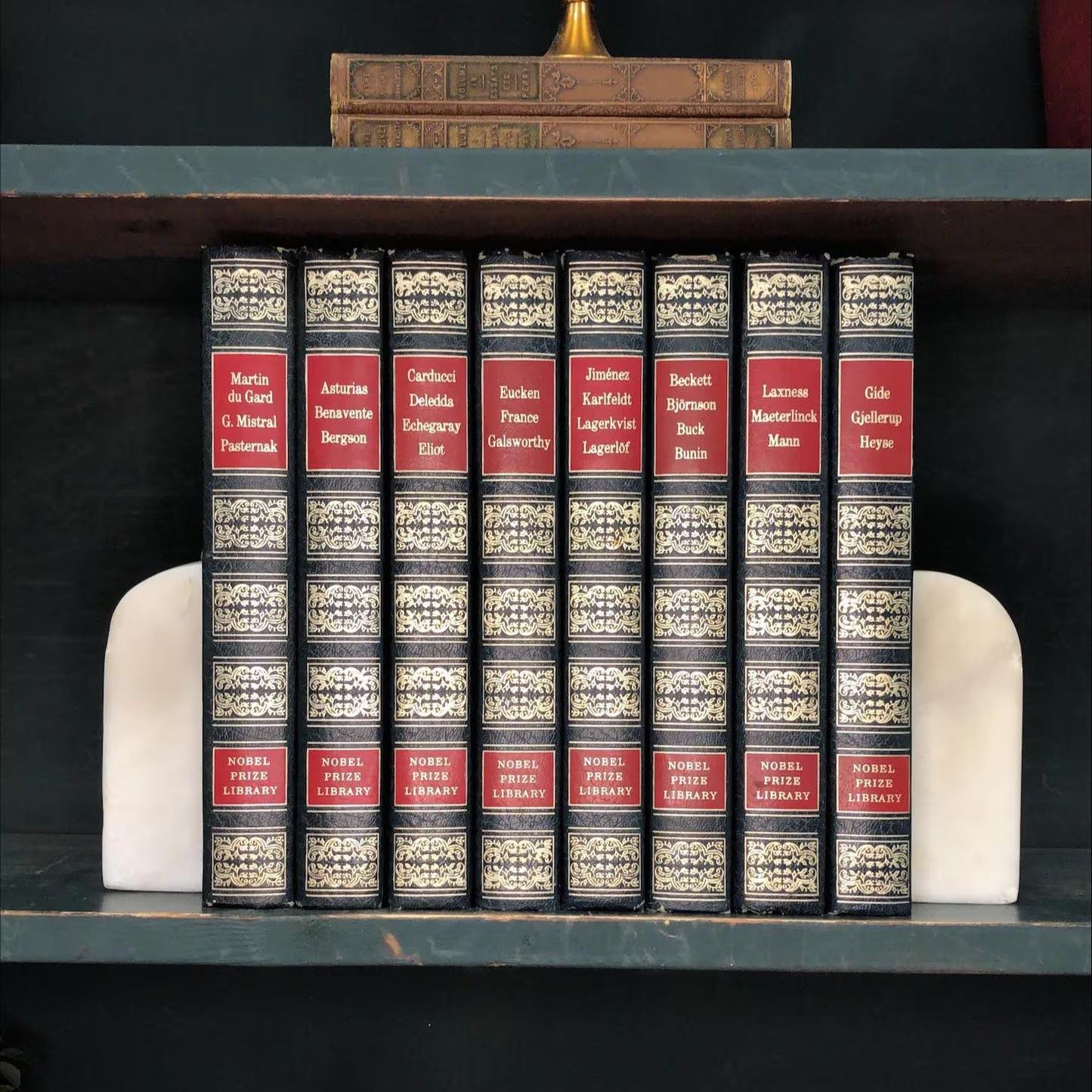 Classic Books by the Foot: Noble Prize Library, Decorative Hardcover Set, Display Hardcovers