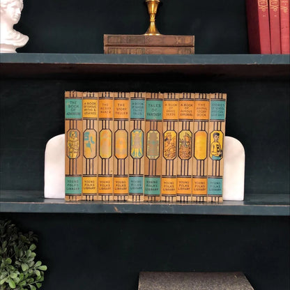 Juvenile Books by the Foot: Young Folk Library, Decorative Hardcover Set, Display Hardcovers