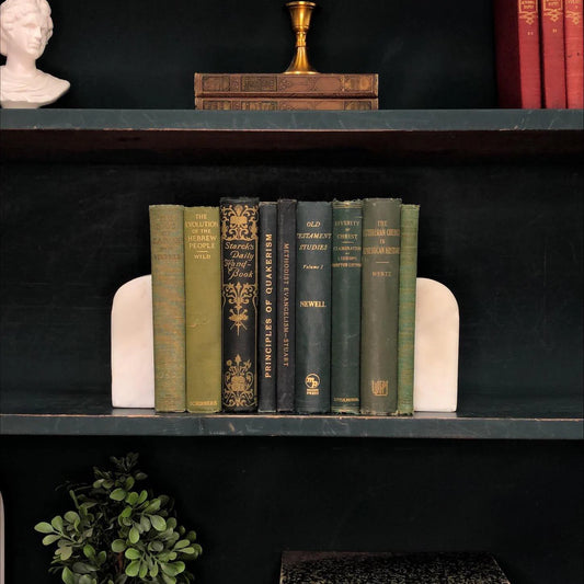 Classic Books by the Foot: Antique Green Book Christian Academic Library, Display Hardcovers
