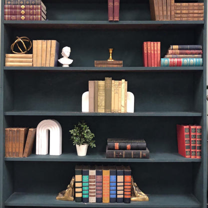 Classic Books by the Foot: Neutral Antique Christian Theology Library Study Books, Display Hardcovers