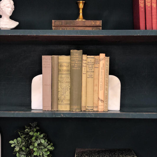 Classic Books by the Foot: Neutral Antique Christian Theology Library Study Books, Display Hardcovers