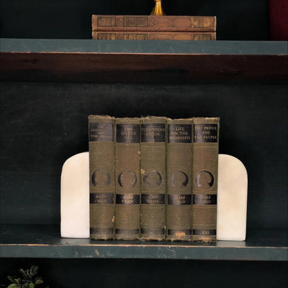 Classic Books by the Foot: Antique Mark Twain Classic American Library Decor, Hardcover Display