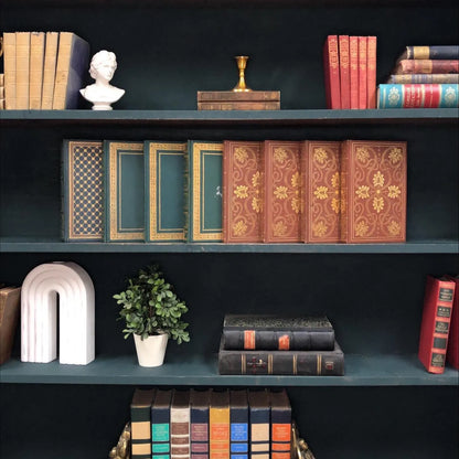 Classic Books by the Foot: Curated Vintage Books Classic Reading Room Decor International Collectors Library, Hardcover Display