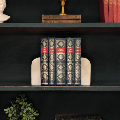 Classic Books by the Foot: Curated Vintage Classics Blue and Red Dark Academia Decor, Hardcover Display