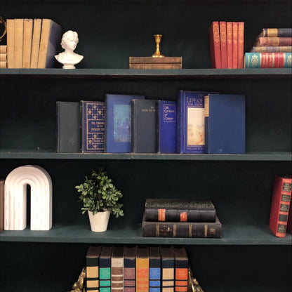 Classic Books by the Foot: Antique Christan Theology Scholar Library Decor, Display Hardcovers