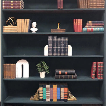 Classic Books by the Foot: Decorative Vintage Black and Gold Intellectual library set, Study Library Decor, Display Hardcovers